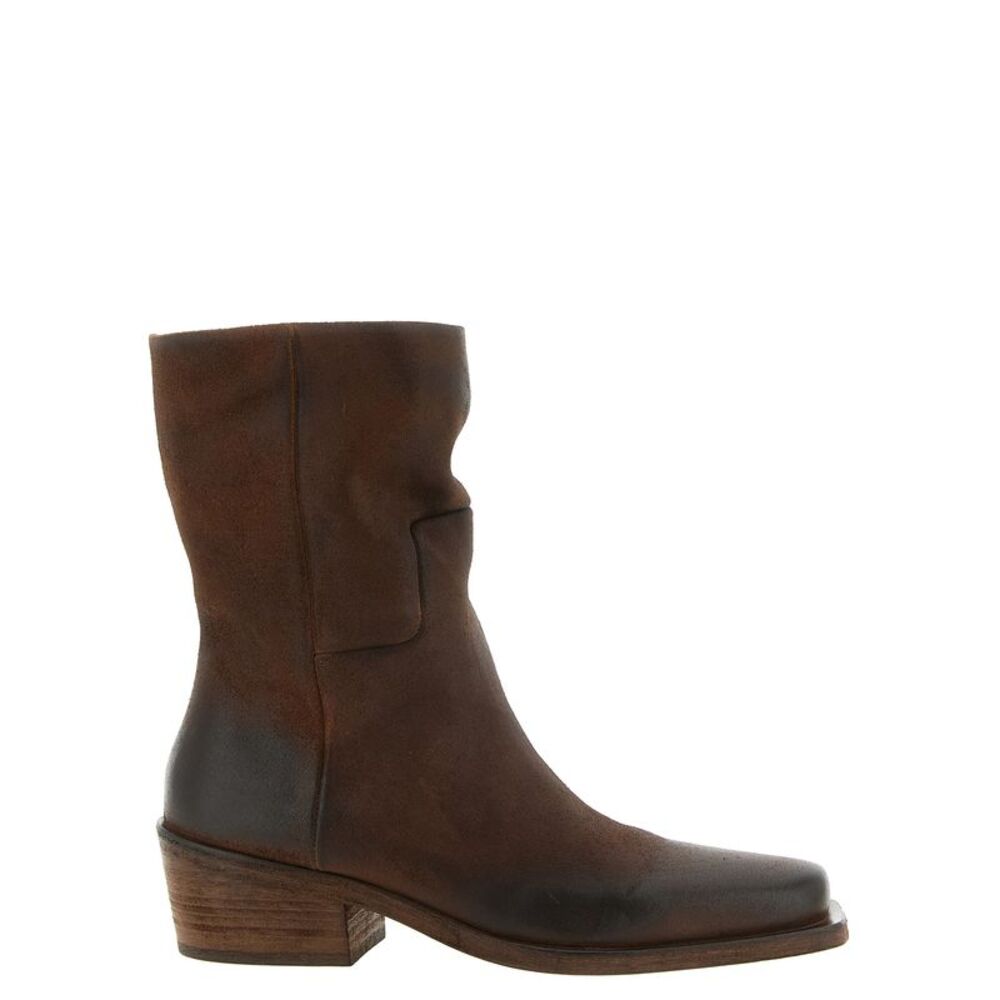 Marsell Brown Calfskin Chelsea Women's Boots